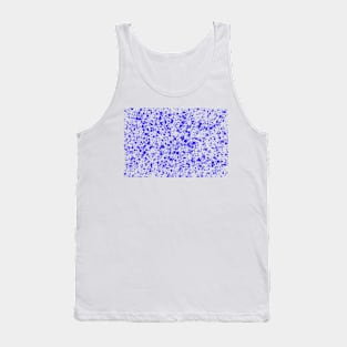 Abstract blue paint splatter effect Tank Top